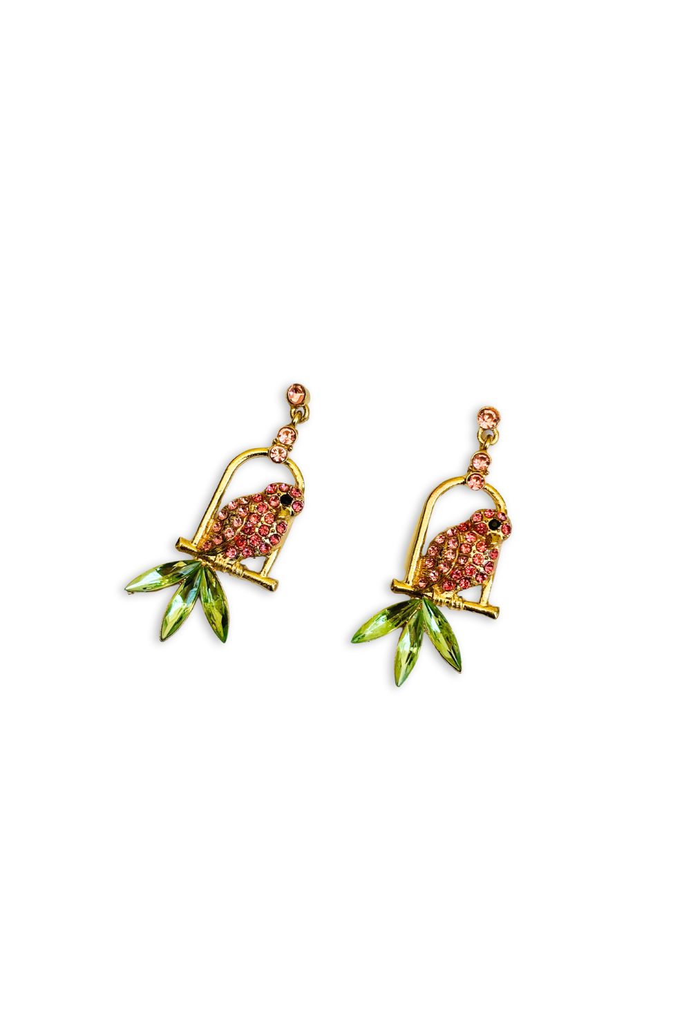 GEM BIRDCAGE EARRING