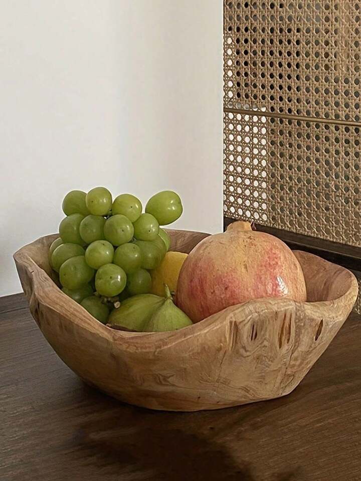 Natural Wood Irregular Bowl